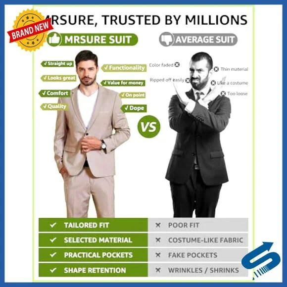 Men's Slim Fit Blazer Lightweight Sport Coat Business Casual Jacket
